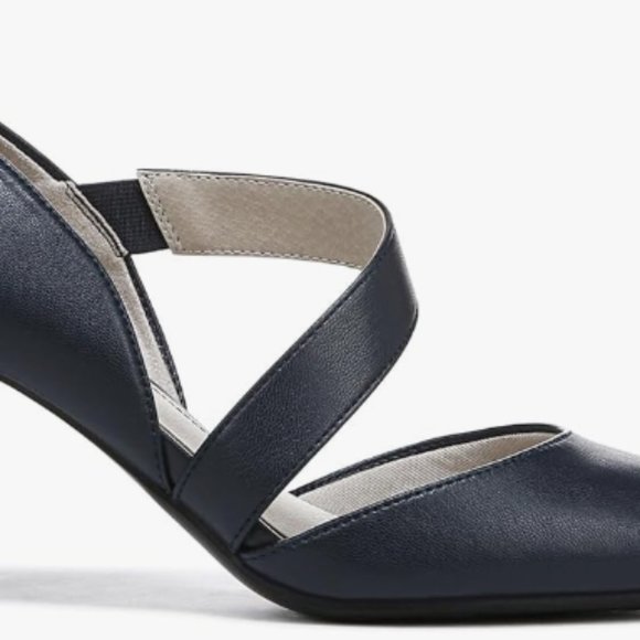 NEW Life Stride Womens Suki Pump Sz 10 wide Navy 2 3/4 heel - Picture 6 of 7